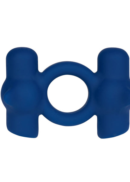 Maia RONAN - Blue - Blue USB Rechargeable Dual Vibrating Cock Ring