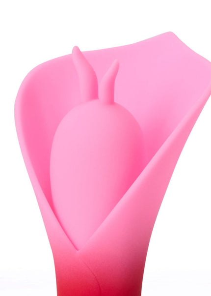 Maia MINA - Red - Red/Pink USB Rechargeable Fluttering Flower Stimulator