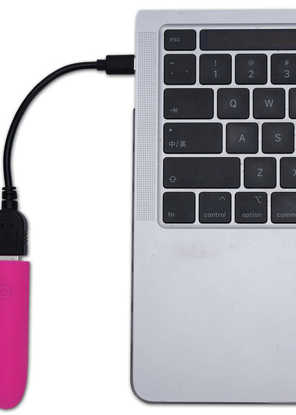 Maia VIBEDRIVE - Pink - Pink 10 cm USB Rechargeable Bullet with 16 GB Storage