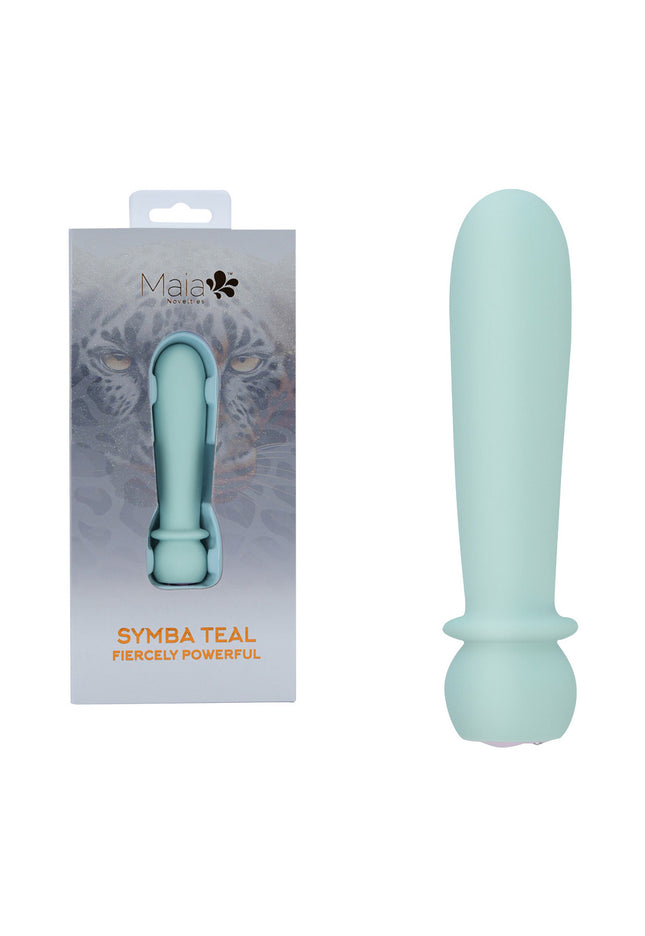 Maia SYMBA - Teal - Teal 10.8 cm USB Rechargeable Powerful Bullet
