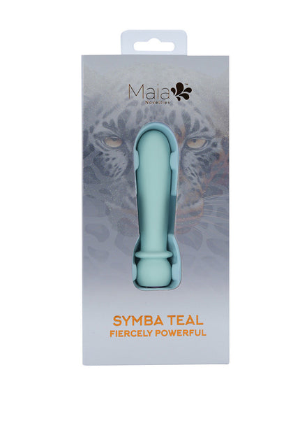 Maia SYMBA - Teal - Teal 10.8 cm USB Rechargeable Powerful Bullet