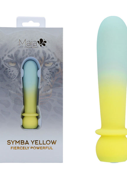 Maia SYMBA - Yellow - Yellow 10.8 cm USB Rechargeable Powerful Bullet