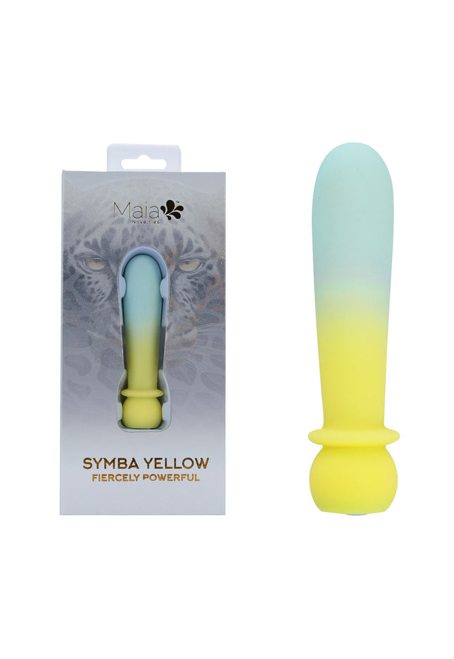 Maia SYMBA - Yellow - Yellow 10.8 cm USB Rechargeable Powerful Bullet