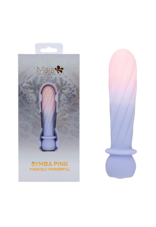 Maia SYMBA - Pink - Pink 10.8 cm USB Rechargeable Powerful Bullet