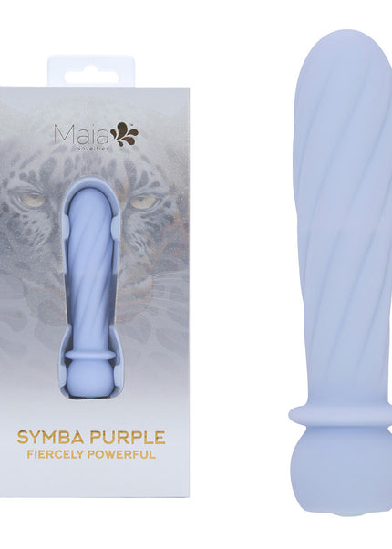 Maia SYMBA - Purple - Purple 10.8 cm USB Rechargeable Powerful Bullet