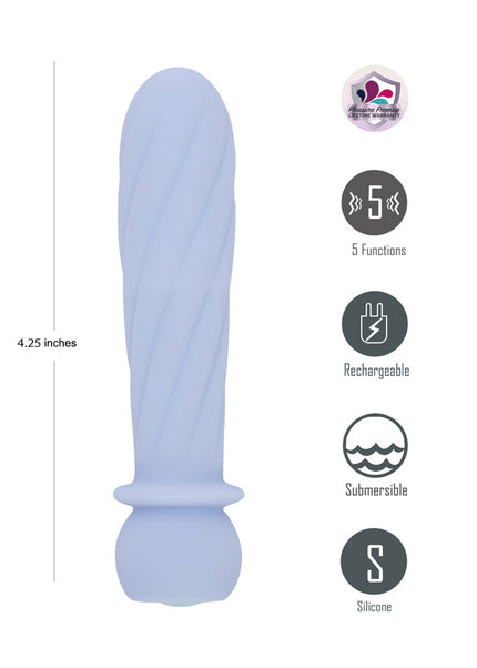 Maia SYMBA - Purple - Purple 10.8 cm USB Rechargeable Powerful Bullet