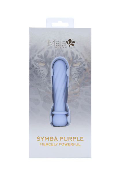 Maia SYMBA - Purple - Purple 10.8 cm USB Rechargeable Powerful Bullet