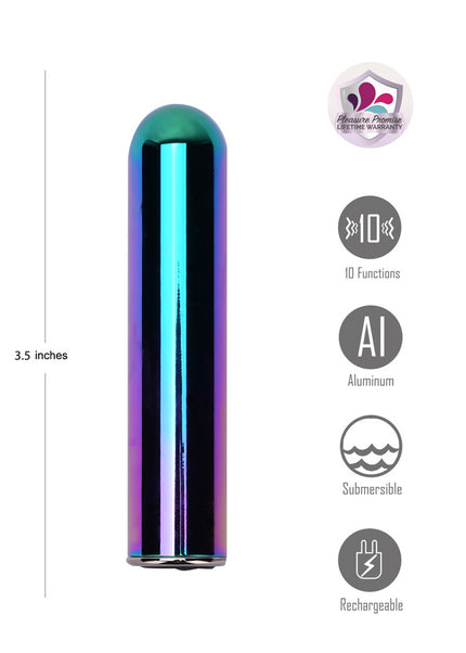 Maia COSMO - Metallic Coloured 8.9 cm USB Rechargeable Bullet