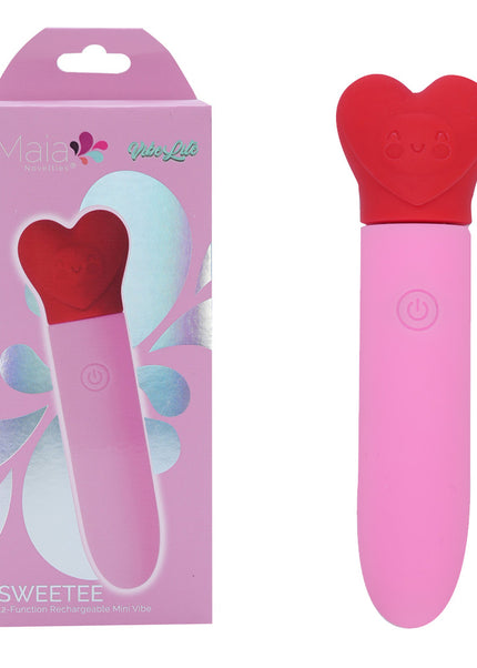 Maia SWEETEE - Pink/Red 11.1 cm USB Rechargeable Bullet