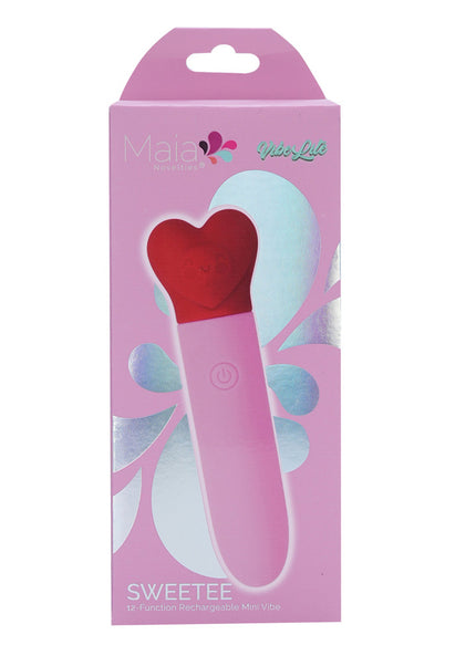 Maia SWEETEE - Pink/Red 11.1 cm USB Rechargeable Bullet