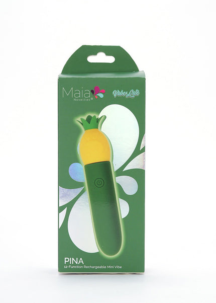 Maia PINA - Green/Yellow 11.1 cm USB Rechargeable Bullet