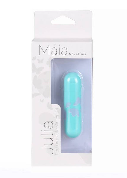 Maia Julia - Teal 7.6 cm USB Rechargeable Bullet