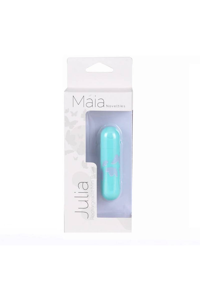 Maia Julia - Teal 7.6 cm USB Rechargeable Bullet