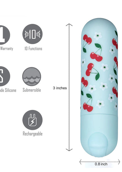 Maia Sherri - Baby Blue 7.6 cm USB Rechargeable Bullet