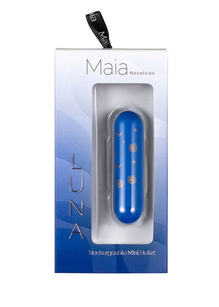 Maia Luna - Blue 7.6 cm USB Rechargeable Bullet