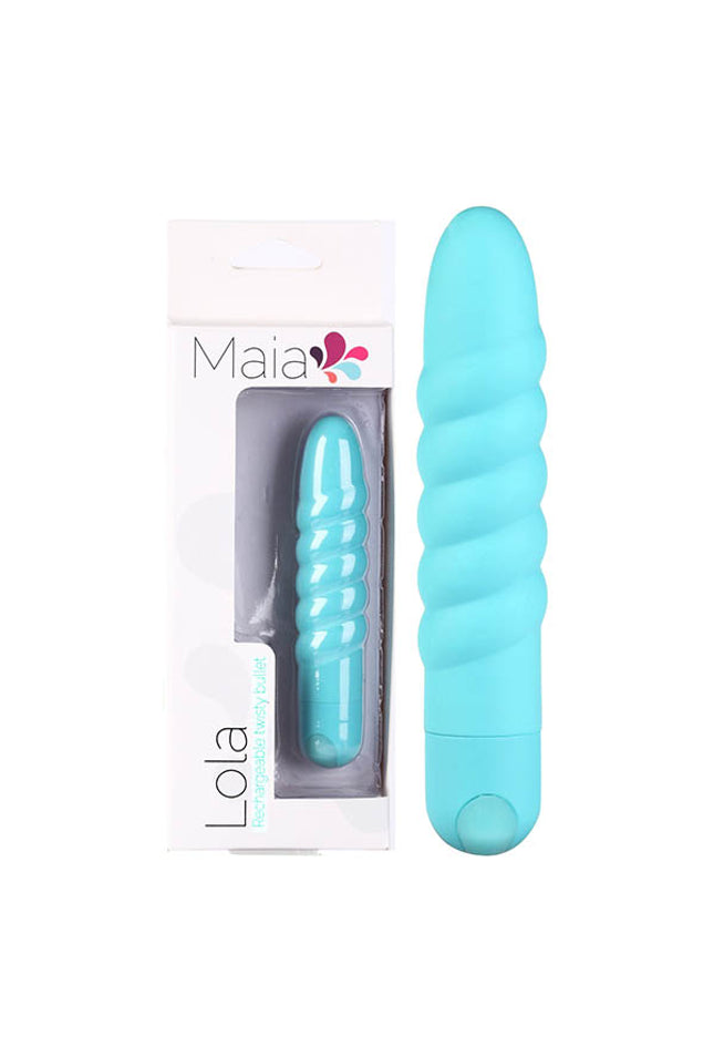 Maia Lola - Teal 11.5 cm USB Rechargeable Vibrator