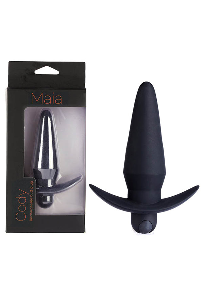 Maia Cody - Black 12.4 cm USB Rechargeable Butt Plug