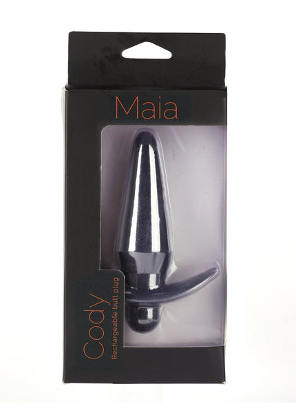 Maia Cody - Black 12.4 cm USB Rechargeable Butt Plug