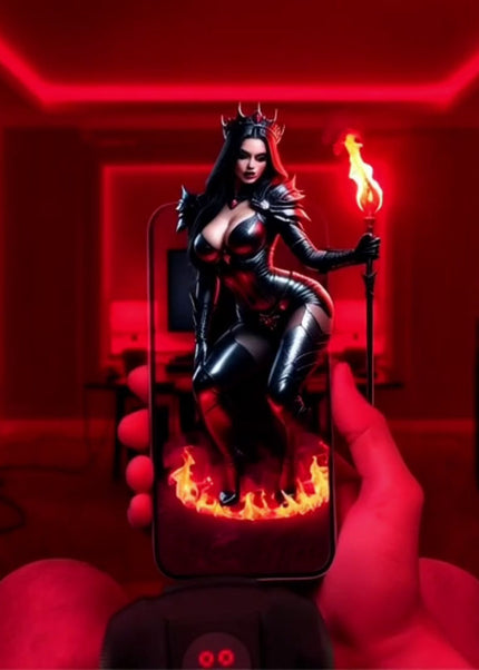 MASTURS Raven - USB Rechargeable Vibrating and Sucking Auto Stroker with Augmented Reality