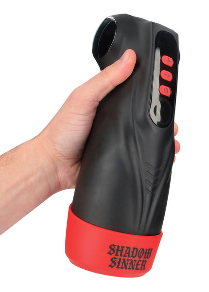 MASTURS Raven - USB Rechargeable Vibrating and Sucking Auto Stroker with Augmented Reality