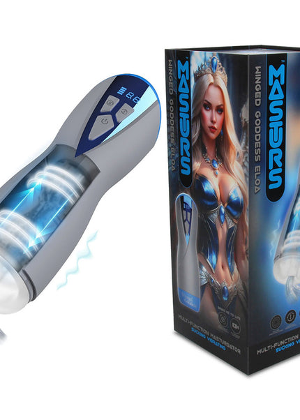 MASTURS Eloa - USB Rechargeable Sucking & Vibrating Auto Stroker with Augmented Reality