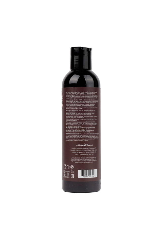 Hemp Seed Massage & Body Oil - Moroccan Nights (Earthy & Spicy-Sensual) Scented - 237 ml Bottle
