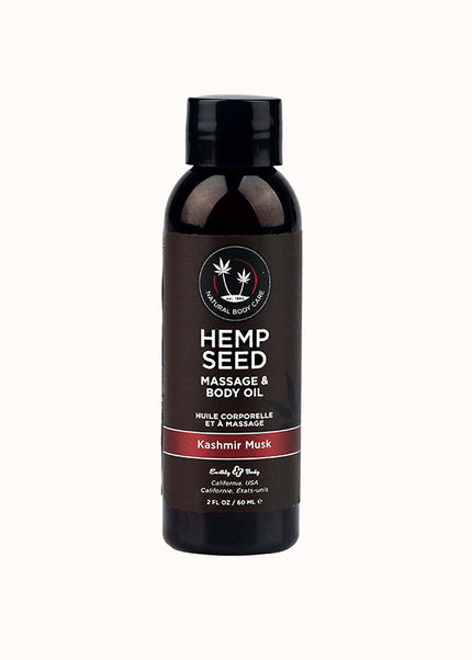 Hemp Seed Massage & Body Oil - Kashmir Musk (Brandy