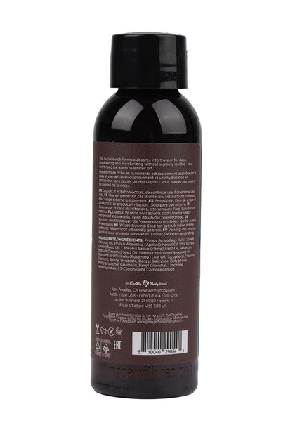 Hemp Seed Massage & Body Oil - Beach Daze (Coconut & Pineapple) Scented - 59 ml Bottle