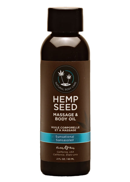 Hemp Seed Massage & Body Oil - Sunsational (Italian Bergamot