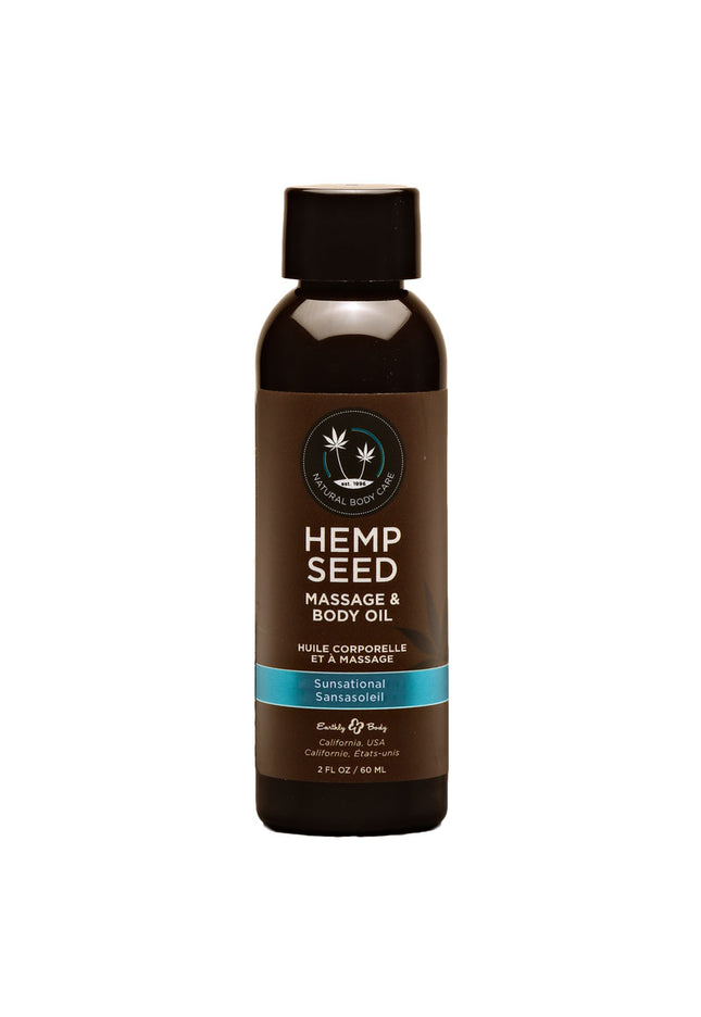 Hemp Seed Massage & Body Oil - Sunsational (Italian Bergamot