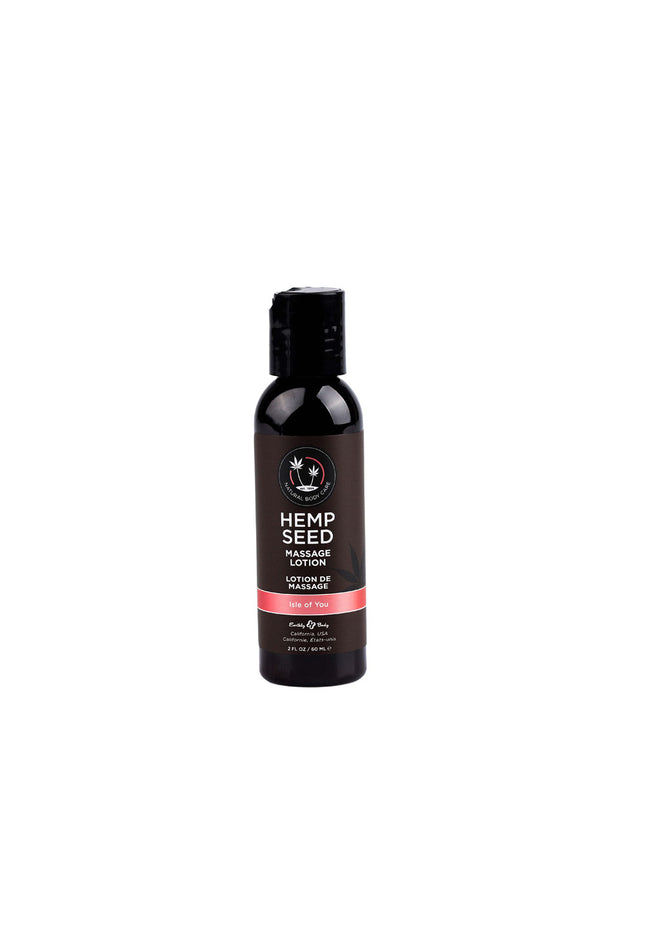 Hemp Seed Massage & Body Oil - Coconut Water, Citrus & Vanilla (Isle Of You) Scented - 59 ml Bottle