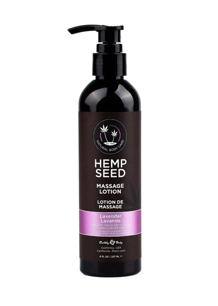 Hemp Seed Massage Lotion - Lavender Scented - 237 ml Bottle