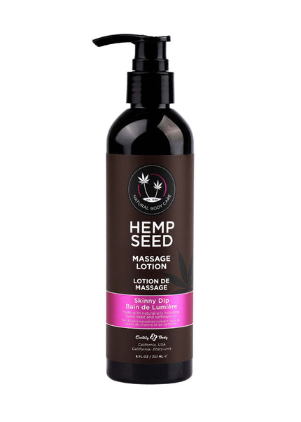Hemp Seed Massage Lotion - Skinny Dip (Vanilla & Fairy Floss) Scented - 237 ml Bottle