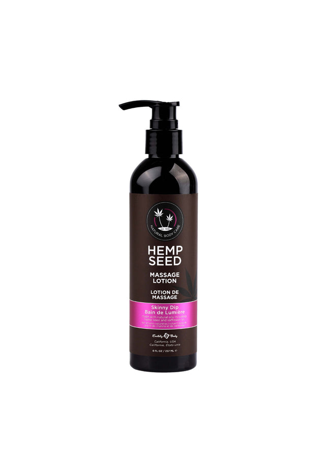 Hemp Seed Massage Lotion - Skinny Dip (Vanilla & Fairy Floss) Scented - 237 ml Bottle