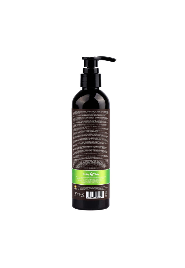 Hemp Seed Massage Lotion - Naked In The Woods (White Tea & Ginger) Scented - 237 ml Bottle