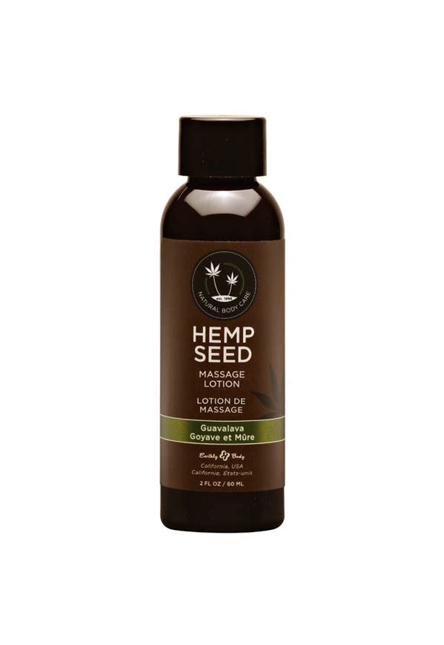 Hemp Seed Massage Lotion - Guavalava (Guava & Blackberry) Scented - 59 ml Bottle