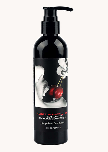 Edible Massage Lotion - Cherry - Cherry Flavoured Massage Lotion - 237 ml