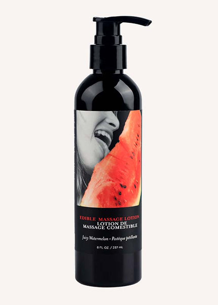 Edible Massage Lotion - Watermelon - Watermelon Flavoured Massage Lotion - 237 ml
