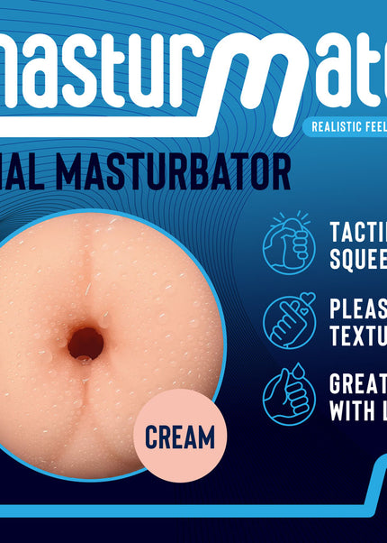 Masturmate - Butt - Cream - Flesh Anal Stroker