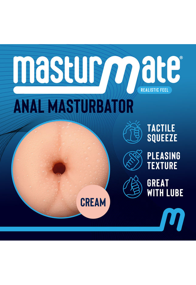 Masturmate - Butt - Cream - Flesh Anal Stroker