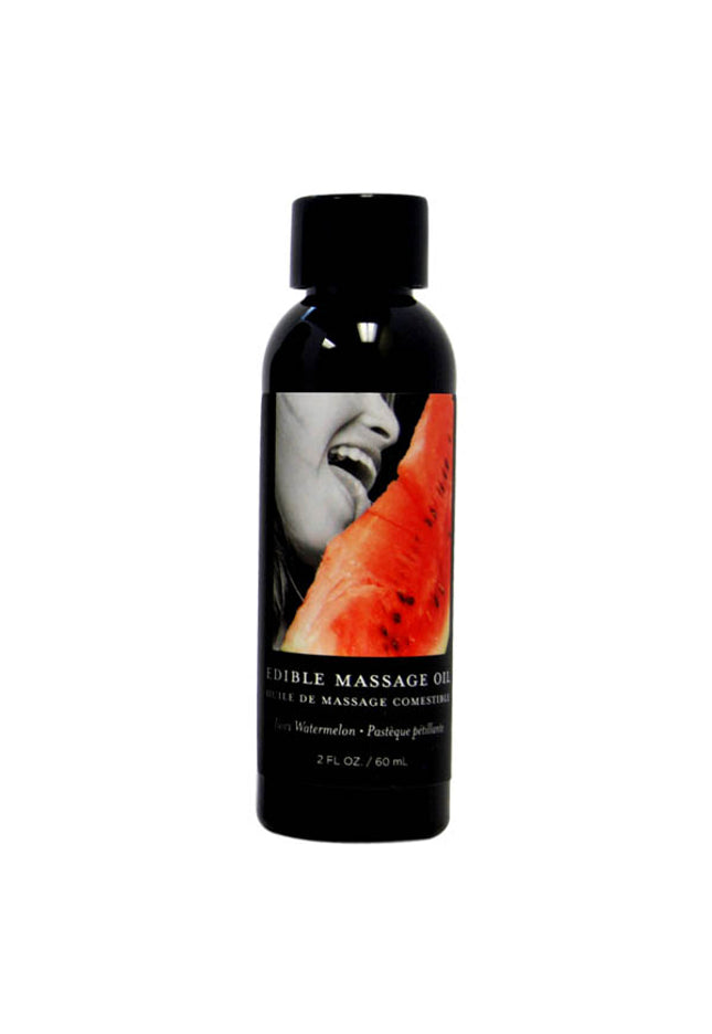 Edible Massage Oil - Juicy Watermelon Flavoured - 59 ml Bottle