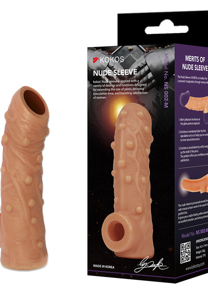 Kokos Nude Sleeve 2 - Flesh Penis Extension Sleeve