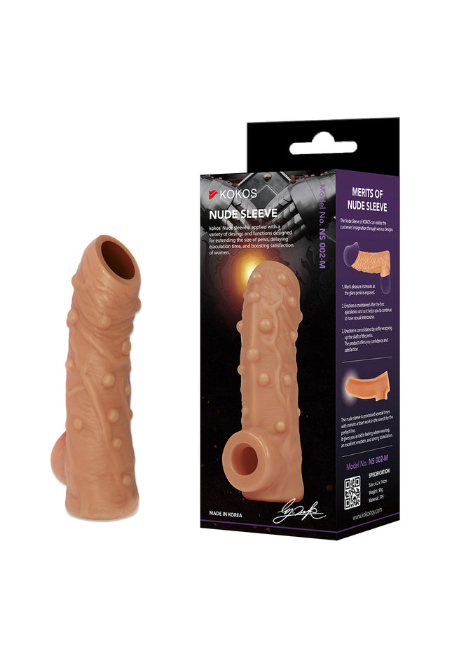 Kokos Nude Sleeve 2 - Flesh Penis Extension Sleeve