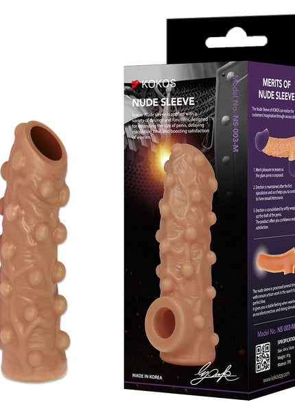 Kokos Nude Sleeve 3 - Flesh Penis Extension Sleeve