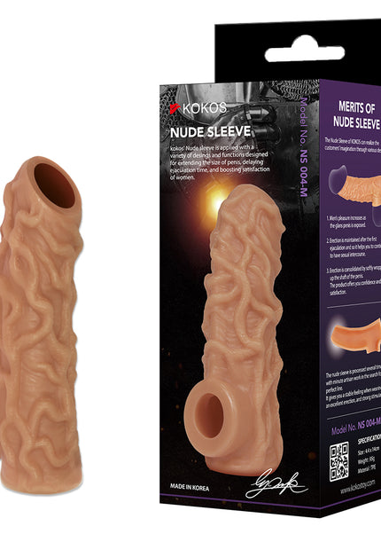 Kokos Nude Sleeve 4 - Flesh Penis Extension Sleeve