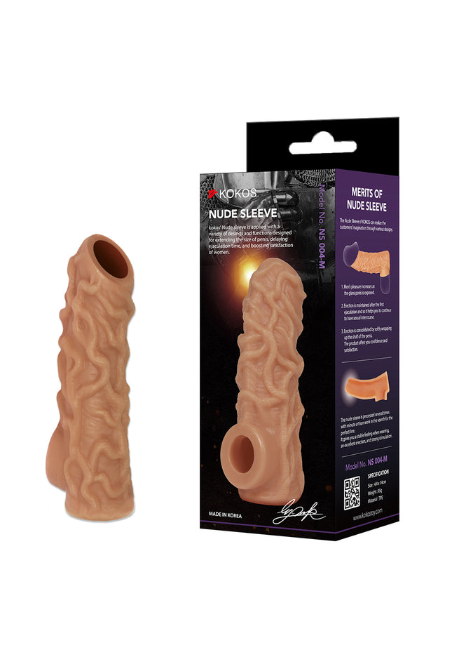 Kokos Nude Sleeve 4 - Flesh Penis Extension Sleeve