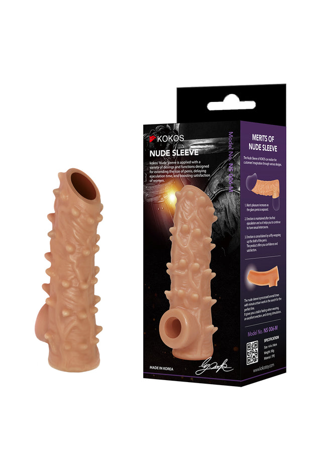 Kokos Nude Sleeve 6 - Flesh Penis Extension Sleeve