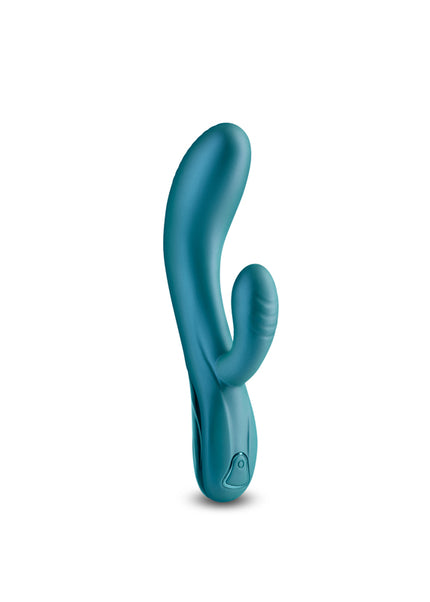 Royals - Regent - Metallic Green - Metallic Green 19.3 cm USB Rechargeable Rabbit Vibrator