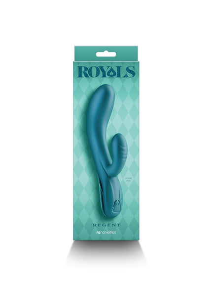 Royals - Regent - Metallic Green - Metallic Green 19.3 cm USB Rechargeable Rabbit Vibrator