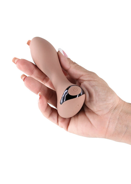 Lust-n-Dreams - Tango - Autumn - Beige 11.5 cm USB Rechargeable Vibrating Butt Plug